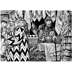 Иллюстрация к Песне о купце Калашникове - Модульная картины, Репродукции, Декоративные панно, Декор стен