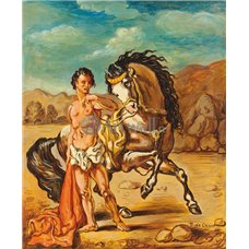 Картина на холсте по фото Модульные картины Печать портретов на холсте Ипполит и лошадь
