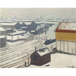 Вокзал под снегом