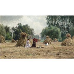 В убранном поле
