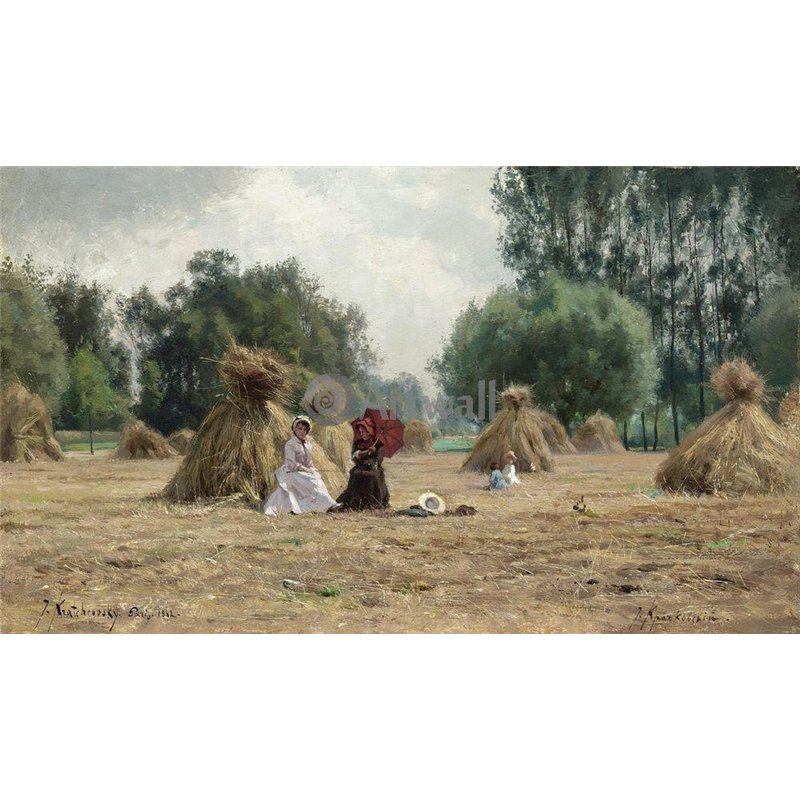 В убранном поле