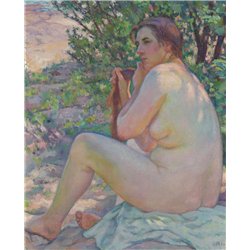В тени куста