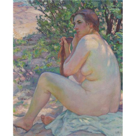 В тени куста