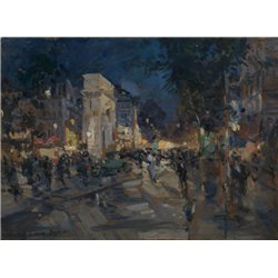 Ворота Сен-Мартен ночью