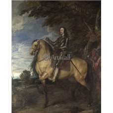 Картина на холсте по фото Модульные картины Печать портретов на холсте Карл I на коне