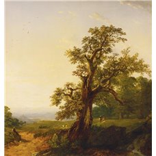 Картина на холсте по фото Модульные картины Печать портретов на холсте Кенсетт Джон «Идиллический пейзаж»