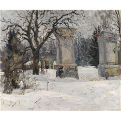 Вход в усадьбу, зима