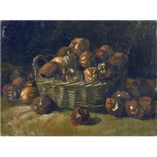 Картина на холсте по фото Модульные картины Печать портретов на холсте Корзина с яблоками