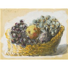 Картина на холсте по фото Модульные картины Печать портретов на холсте Корзина с фруктами