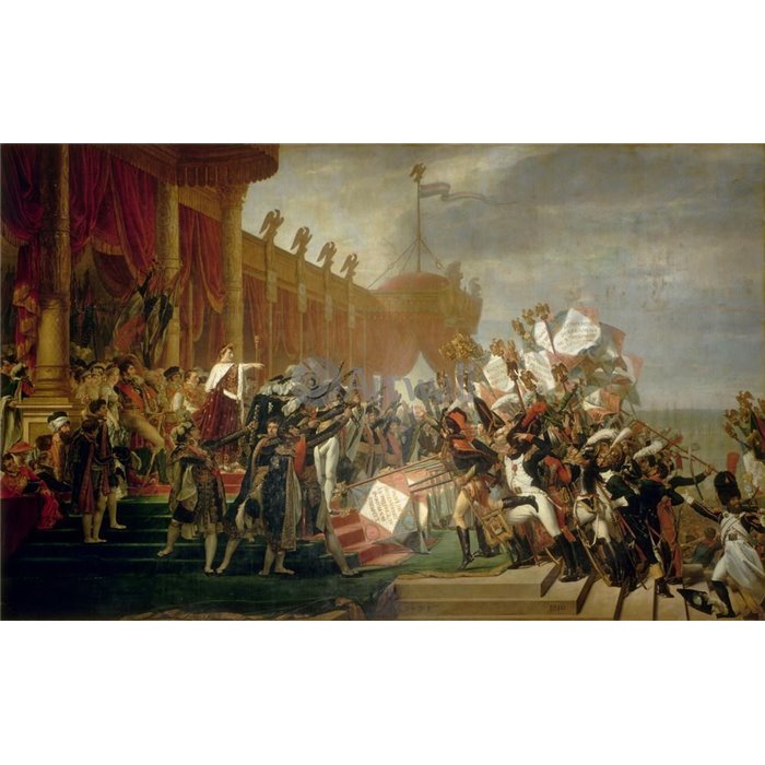 Репродукция на холсте или бумаге Коронация Наполеона и Жозефины, Давид  Жак-Луи, купить постер, картину