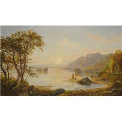 Кроспи Джаспер «Озеро Джорджи» - Модульная картины, Репродукции, Декоративные панно, Декор стен