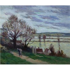 Картина на холсте по фото Модульные картины Печать портретов на холсте Крестьянка, идущая по берегу реки
