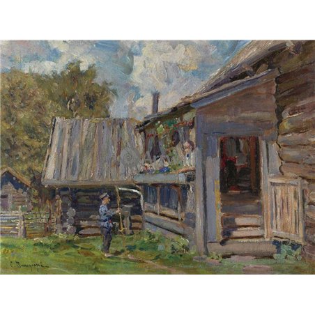 Деревенская сценка