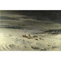 Дилижанс в снегу