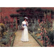 Картина на холсте по фото Модульные картины Печать портретов на холсте Леди Эдмунда Блэр в саду