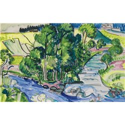 Дом художника в лесу