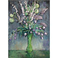 Лилии и тюльпаны - Модульная картины, Репродукции, Декоративные панно, Декор стен