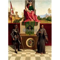 Портреты картины репродукции на заказ - Мадонна дель Кастельфранко (со св.Франциском и св.Либерием)