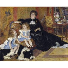 Картина на холсте по фото Модульные картины Печать портретов на холсте Мадам Шарпентье и ее дети