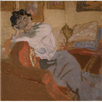 Портреты картины репродукции на заказ - Мадам Хессель на диване
