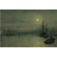 Портреты картины репродукции на заказ - Лондонский мост ночью