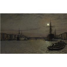 Картина на холсте по фото Модульные картины Печать портретов на холсте Лондонский мост ночью