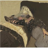Портреты картины репродукции на заказ - Люси Хессель спит на диване