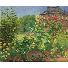 Картина на холсте по фото Модульные картины Печать портретов на холсте Люксембургский сад