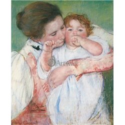 Маленькая Анна на руках у матери - Модульная картины, Репродукции, Декоративные панно, Декор стен