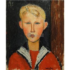 Картина на холсте по фото Модульные картины Печать портретов на холсте Мальчик с голубыми глазами