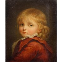 Портреты картины репродукции на заказ - Мальчик в красной накидке