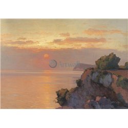 Закат в море