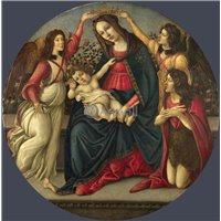 Портреты картины репродукции на заказ - Мастерская Боттичелли. Мадонна с младенцем