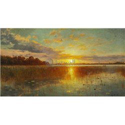 Закат в датских фьордах