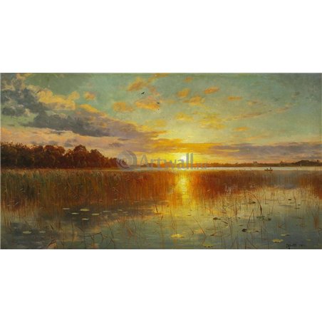 Закат в датских фьордах