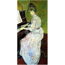 Картина на холсте по фото Модульные картины Печать портретов на холсте Маргарет Гаше за пианино