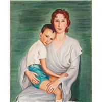 Портреты картины репродукции на заказ - Мать и сын