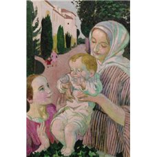 Картина на холсте по фото Модульные картины Печать портретов на холсте Материнство