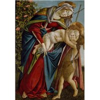 Портреты картины репродукции на заказ - Мадонна с младенцем и юным Иоанном Крестителем