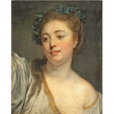 Картина на холсте по фото Модульные картины Печать портретов на холсте Молодая девушка в лавровом венке