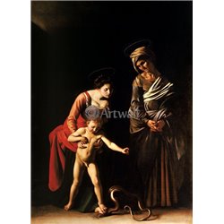Мадонна с младенцем и св. Анной - Модульная картины, Репродукции, Декоративные панно, Декор стен