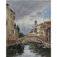 Картина на холсте по фото Модульные картины Печать портретов на холсте Малый канал в Венеции