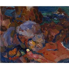 Картина на холсте по фото Модульные картины Печать портретов на холсте Море и скалы, Капри