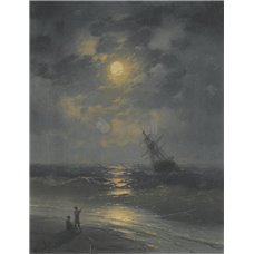 Картина на холсте по фото Модульные картины Печать портретов на холсте Море в лунном свете