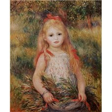 Картина на холсте по фото Модульные картины Печать портретов на холсте Маленькая девочка, несущая цветы