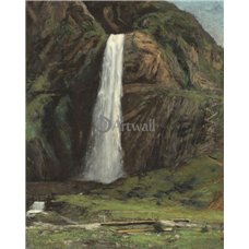 Картина на холсте по фото Модульные картины Печать портретов на холсте Мостик у водопада