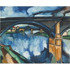 Картина на холсте по фото Модульные картины Печать портретов на холсте Мост Шато на Сене