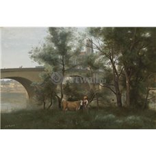 Картина на холсте по фото Модульные картины Печать портретов на холсте Мост через Сену