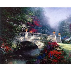 Картина на холсте по фото Модульные картины Печать портретов на холсте Мост у широкой реки