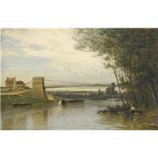 Картина на холсте по фото Модульные картины Печать портретов на холсте Мост Овер-сюр-Уаз